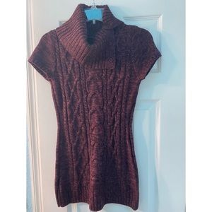 INC International Concepts Short Sleeve Cowlneck Tunic. Size S